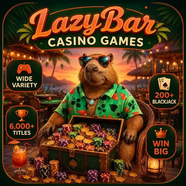 LazyBar Casino welcomes players with diverse slots and jackpot treasures