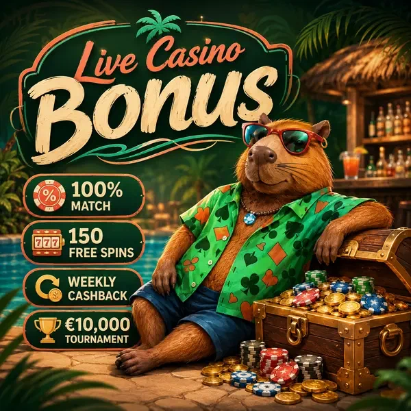 LazyBar live casino rewards with treasure chest overflowing golden coins